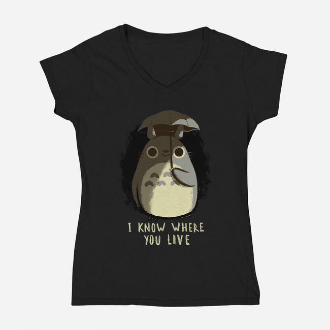 Your Neighbor-womens v-neck tee-BlancaVidal