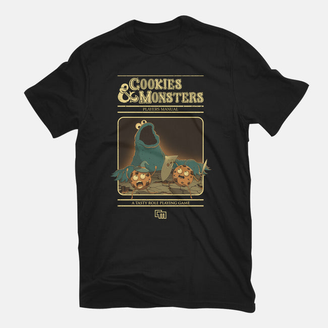 Cookies & Monsters-Womens-Basic-Tee-retrodivision