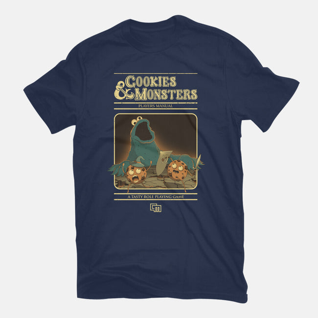 Cookies & Monsters-Unisex-Basic-Tee-retrodivision