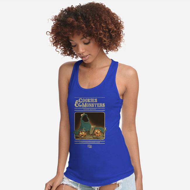 Cookies & Monsters-Womens-Racerback-Tank-retrodivision