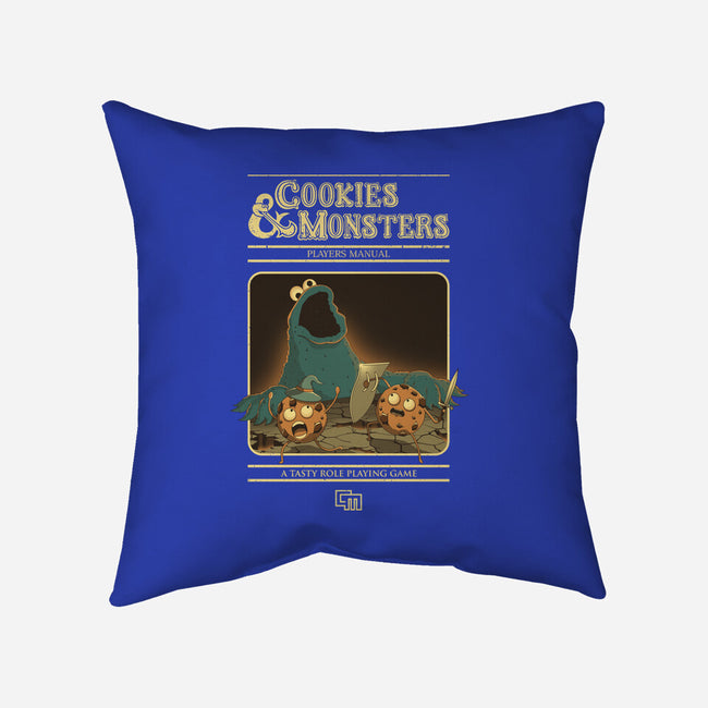 Cookies & Monsters-None-Removable Cover-Throw Pillow-retrodivision