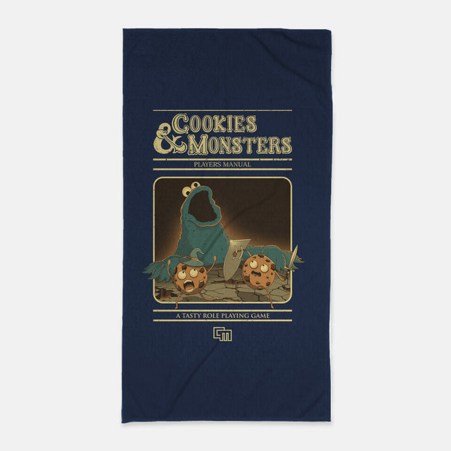 Cookies & Monsters-None-Beach-Towel-retrodivision