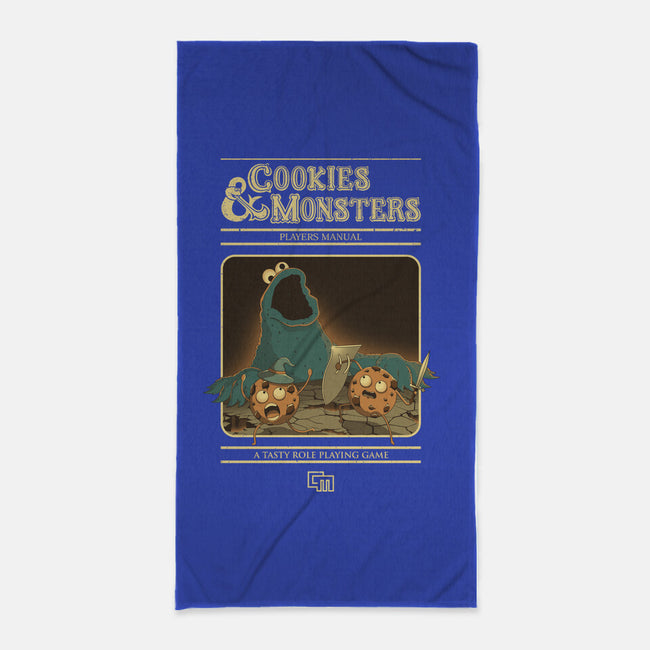 Cookies & Monsters-None-Beach-Towel-retrodivision