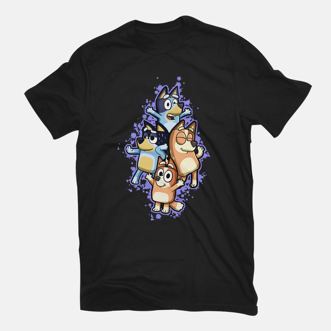 Dog Family Dance-Mens-Heavyweight-Tee-nickzzarto