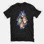 Dog Family Dance-Womens-Fitted-Tee-nickzzarto