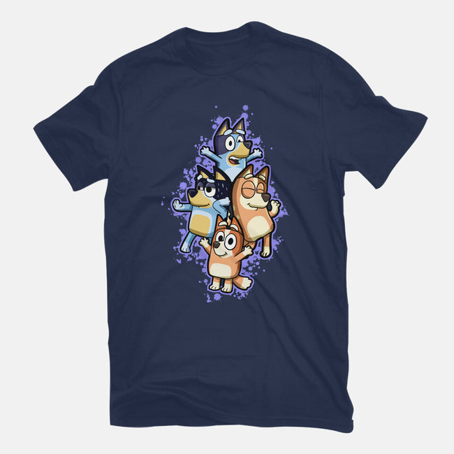 Dog Family Dance-Mens-Heavyweight-Tee-nickzzarto