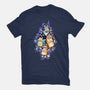 Dog Family Dance-Womens-Fitted-Tee-nickzzarto