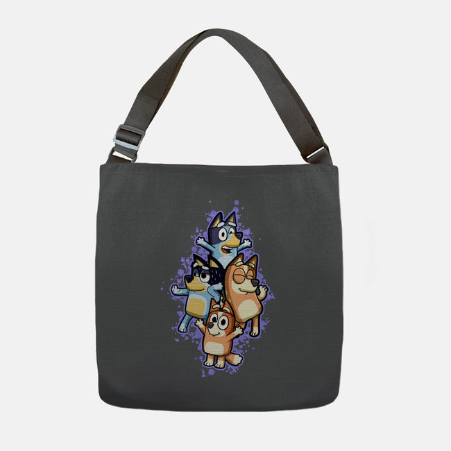 Dog Family Dance-None-Adjustable Tote-Bag-nickzzarto