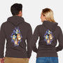 Dog Family Dance-Unisex-Zip-Up-Sweatshirt-nickzzarto