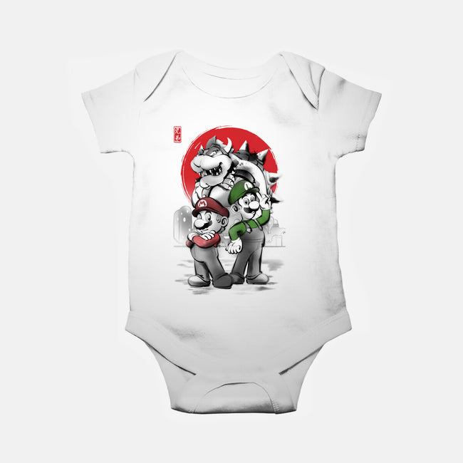 Plumbers Under The Sun-Baby-Basic-Onesie-ddjvigo