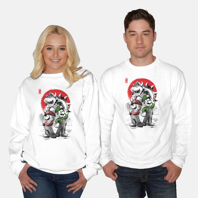 Plumbers Under The Sun-Unisex-Crew Neck-Sweatshirt-ddjvigo