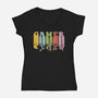 Vintage Gamer-Womens-V-Neck-Tee-kg07