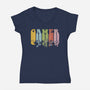 Vintage Gamer-Womens-V-Neck-Tee-kg07