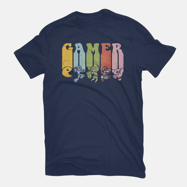 Vintage Gamer-Unisex-Basic-Tee-kg07