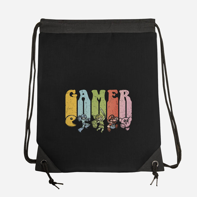 Vintage Gamer-None-Drawstring-Bag-kg07