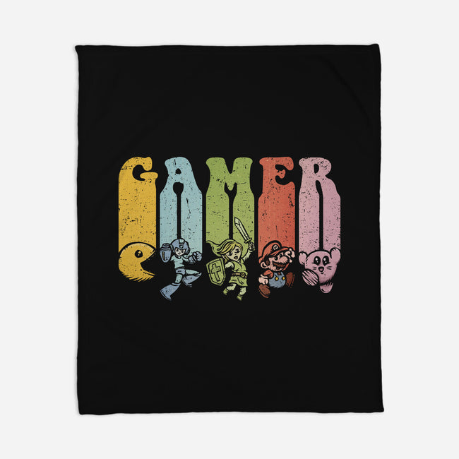 Vintage Gamer-None-Fleece-Blanket-kg07