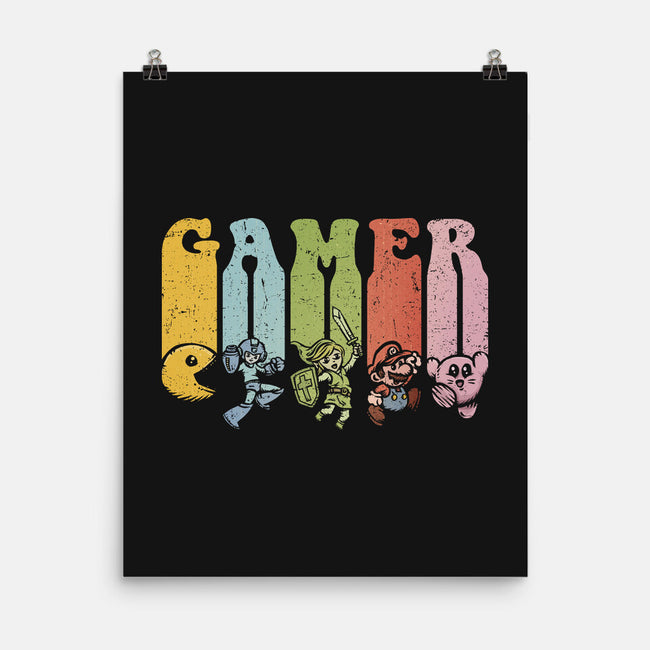Vintage Gamer-None-Matte-Poster-kg07