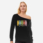 Vintage Gamer-Womens-Off Shoulder-Sweatshirt-kg07