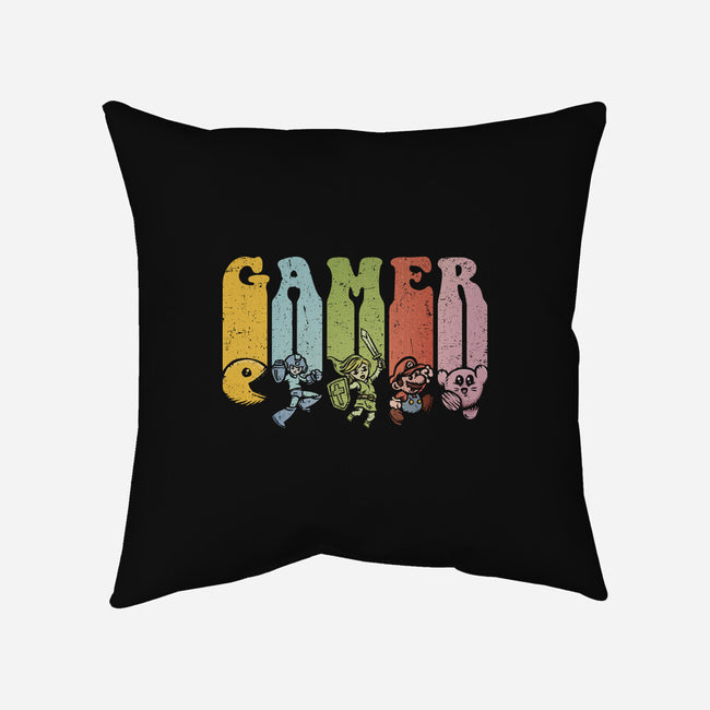 Vintage Gamer-None-Removable Cover w Insert-Throw Pillow-kg07