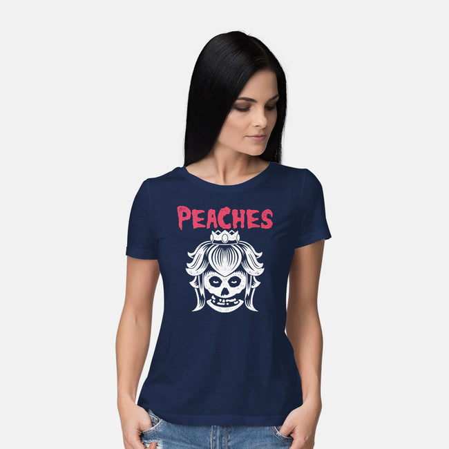 Horror Punk Peaches-Womens-Basic-Tee-Logozaste