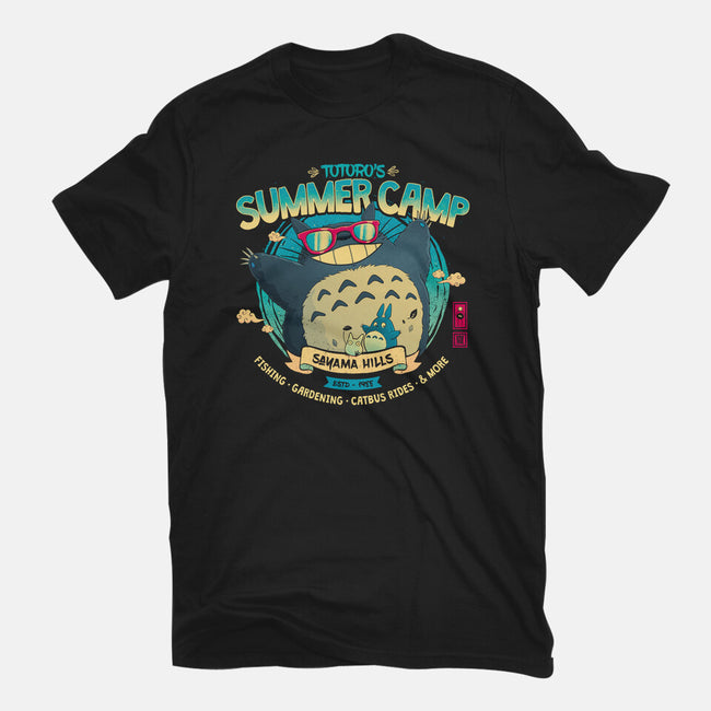Neighbor's Summer Camp-Womens-Fitted-Tee-teesgeex