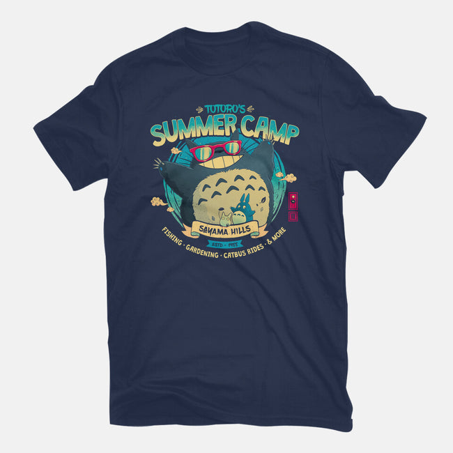Neighbor's Summer Camp-Womens-Fitted-Tee-teesgeex