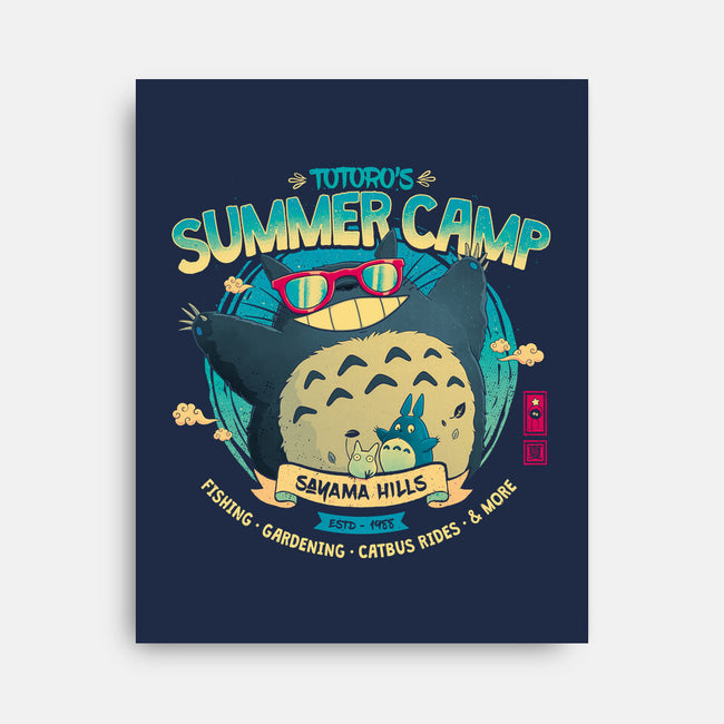 Neighbor's Summer Camp-None-Stretched-Canvas-teesgeex