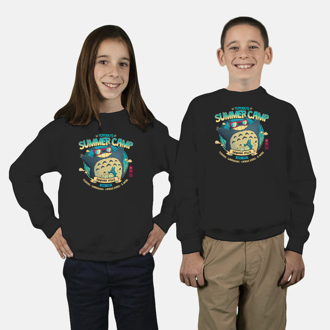 Neighbor's Summer Camp-Youth-Crew Neck-Sweatshirt-teesgeex