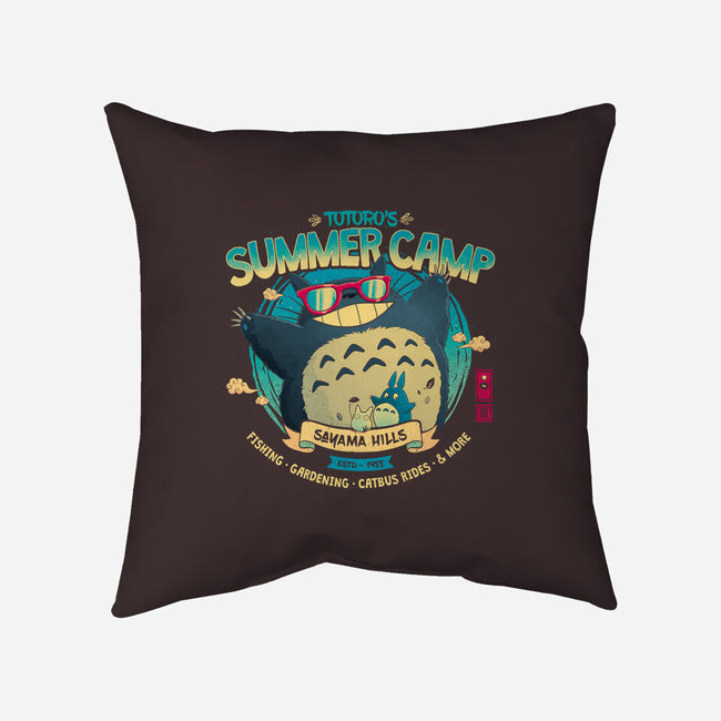 Neighbor's Summer Camp-None-Removable Cover w Insert-Throw Pillow-teesgeex