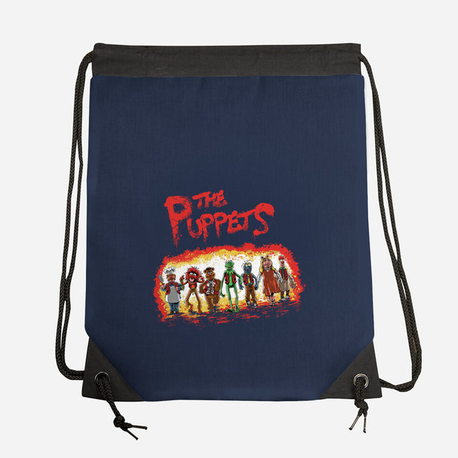 The Puppets-None-Drawstring-Bag-zascanauta