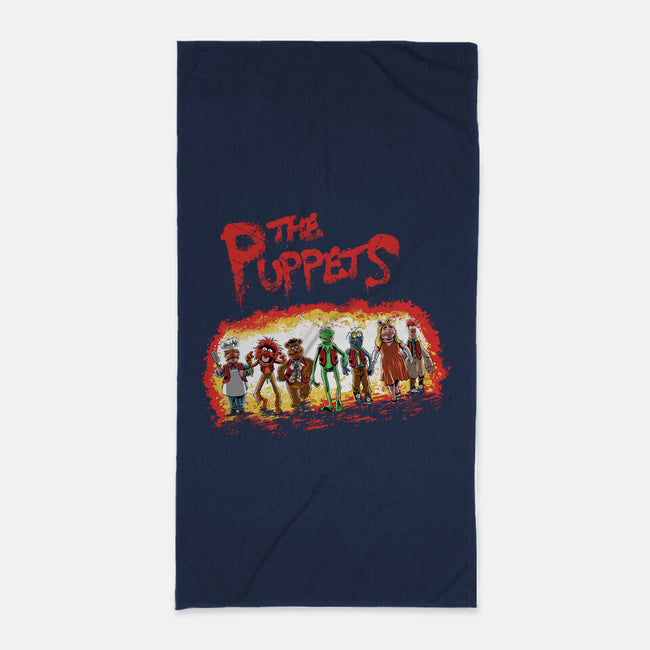 The Puppets-None-Beach-Towel-zascanauta