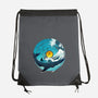 Sound Wave-None-Drawstring-Bag-dandingeroz