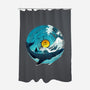 Sound Wave-None-Polyester-Shower Curtain-dandingeroz