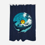 Sound Wave-None-Polyester-Shower Curtain-dandingeroz