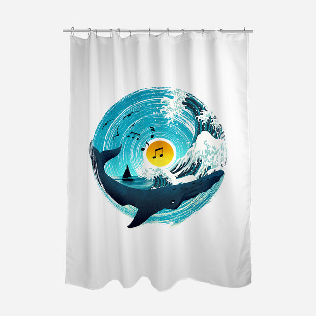 Sound Wave-None-Polyester-Shower Curtain-dandingeroz