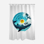 Sound Wave-None-Polyester-Shower Curtain-dandingeroz