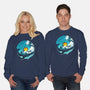 Sound Wave-Unisex-Crew Neck-Sweatshirt-dandingeroz