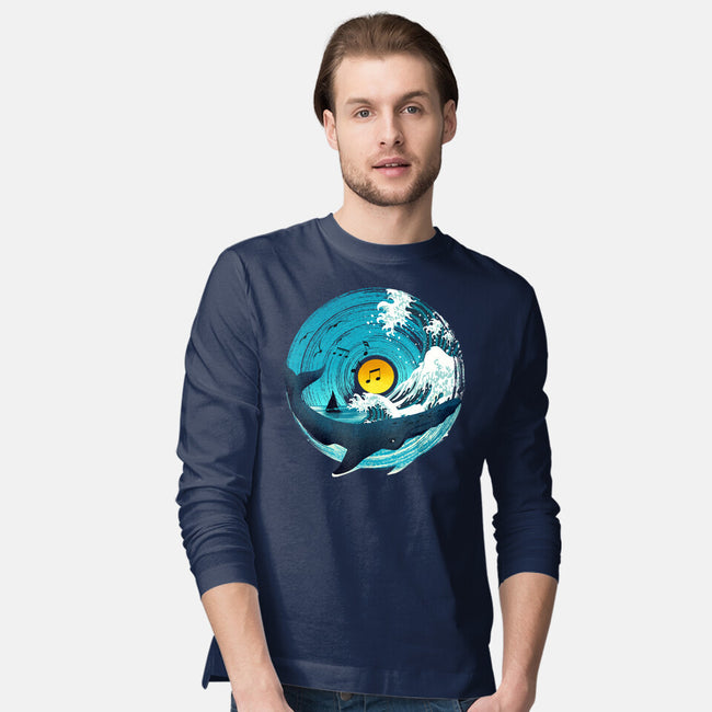 Sound Wave-Mens-Long Sleeved-Tee-dandingeroz