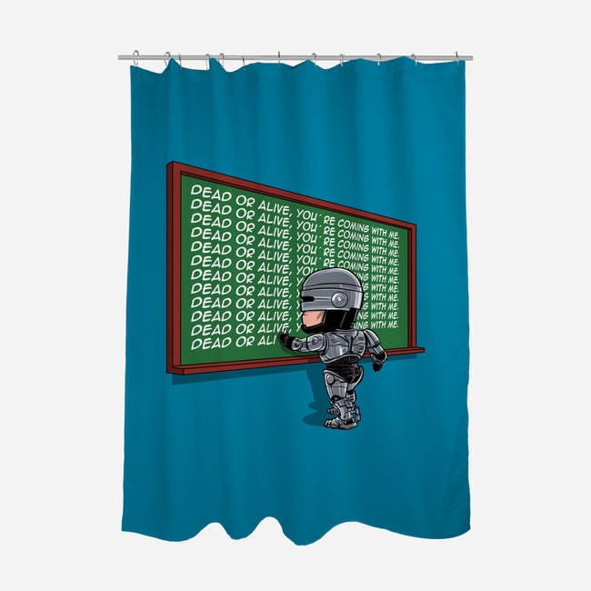 Robobart-None-Polyester-Shower Curtain-zascanauta