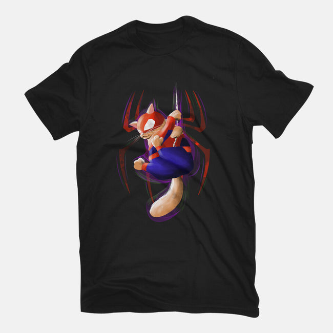Spidercat-Womens-Fitted-Tee-fanfabio