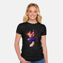 Spidercat-Womens-Fitted-Tee-fanfabio
