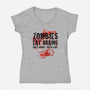 You're Safe-womens v-neck tee-atteoM