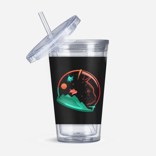 Astrocat In Space-None-Acrylic Tumbler-Drinkware-sachpica