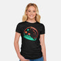 Astrocat In Space-Womens-Fitted-Tee-sachpica