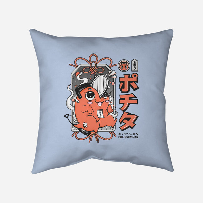 Good Luck Pochita-None-Removable Cover w Insert-Throw Pillow-Bear Noise