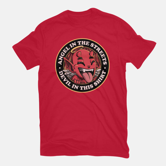 Devil In This Shirt-Womens-Fitted-Tee-Studio Mootant