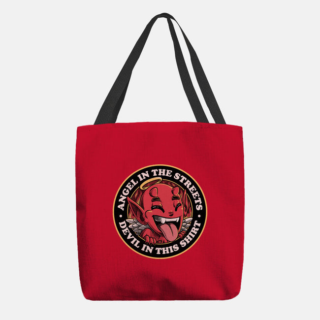 Devil In This Shirt-None-Basic Tote-Bag-Studio Mootant