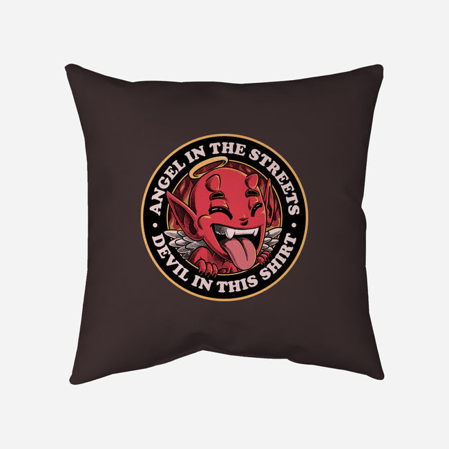 Devil In This Shirt-None-Removable Cover w Insert-Throw Pillow-Studio Mootant