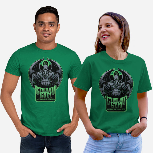 Cthulhu Gym-Unisex-Basic-Tee-Studio Mootant
