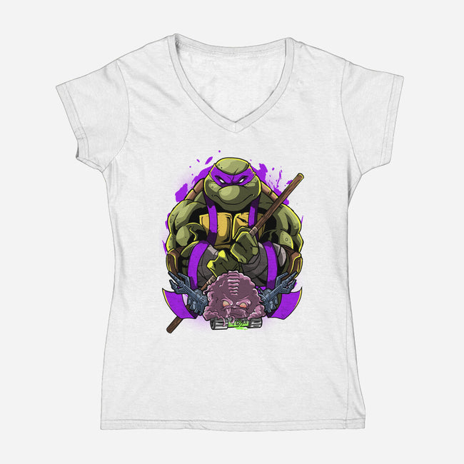 The Nerd Brother-Womens-V-Neck-Tee-Diego Oliver